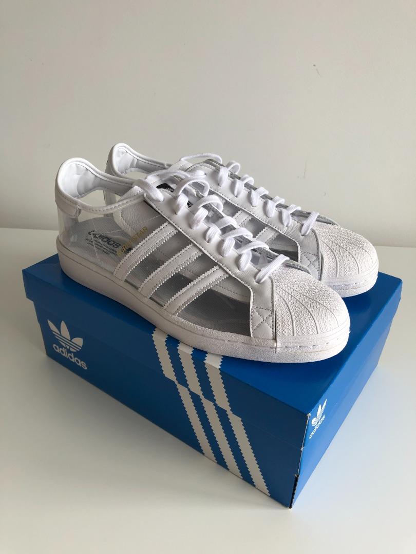 Adidas superstar transparent hotsell
