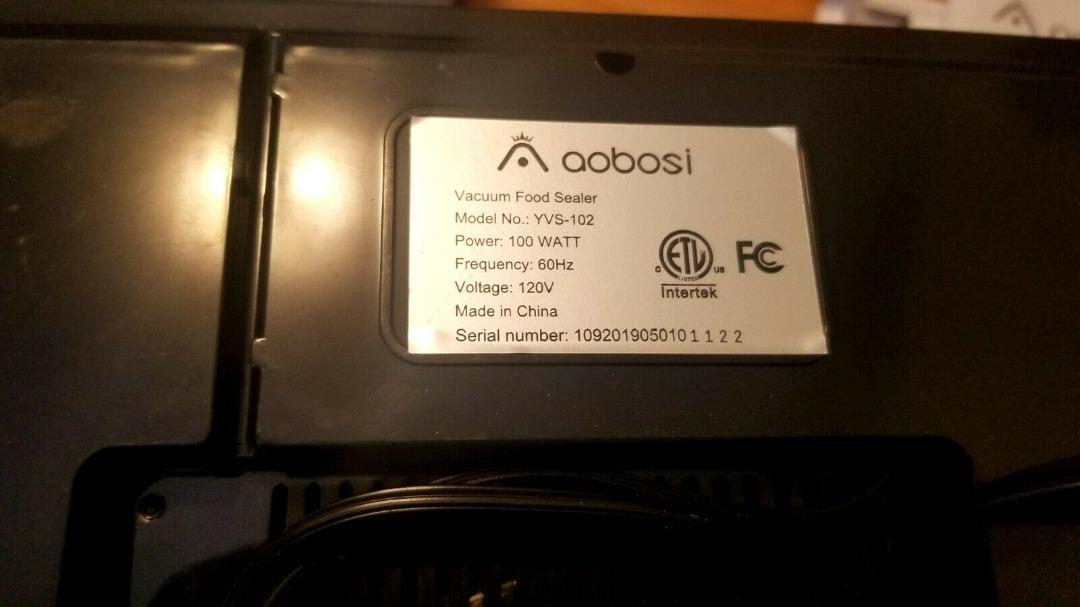 Aobosi YVS102 Vacuum Sealer Automatic Food Sealer Machine for Food