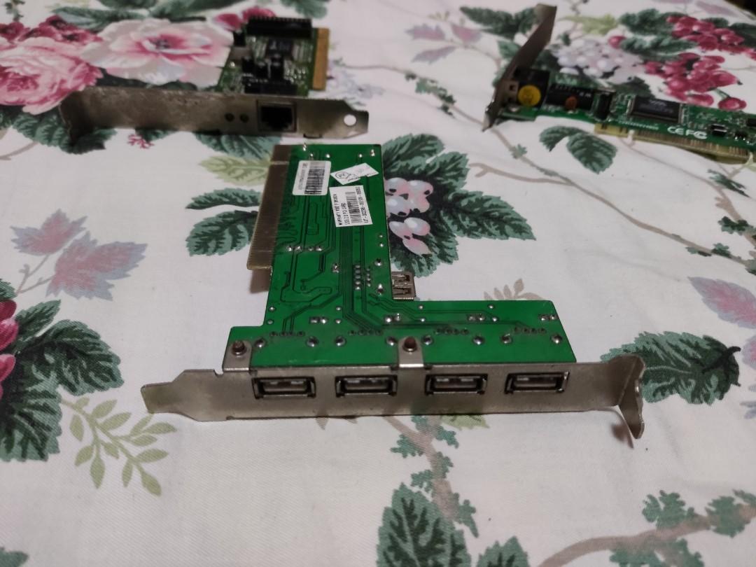 Assorted lan cards, sound card and usb. (Category: Computer Parts) located in Caloocan City. Submitted by mennyrasky (Listing ID 1174417898, Image 2). Description: old lan cards, sound cards and usb card. last used it 10 years ago. might as well sell it cheap rather than fpr disposal..