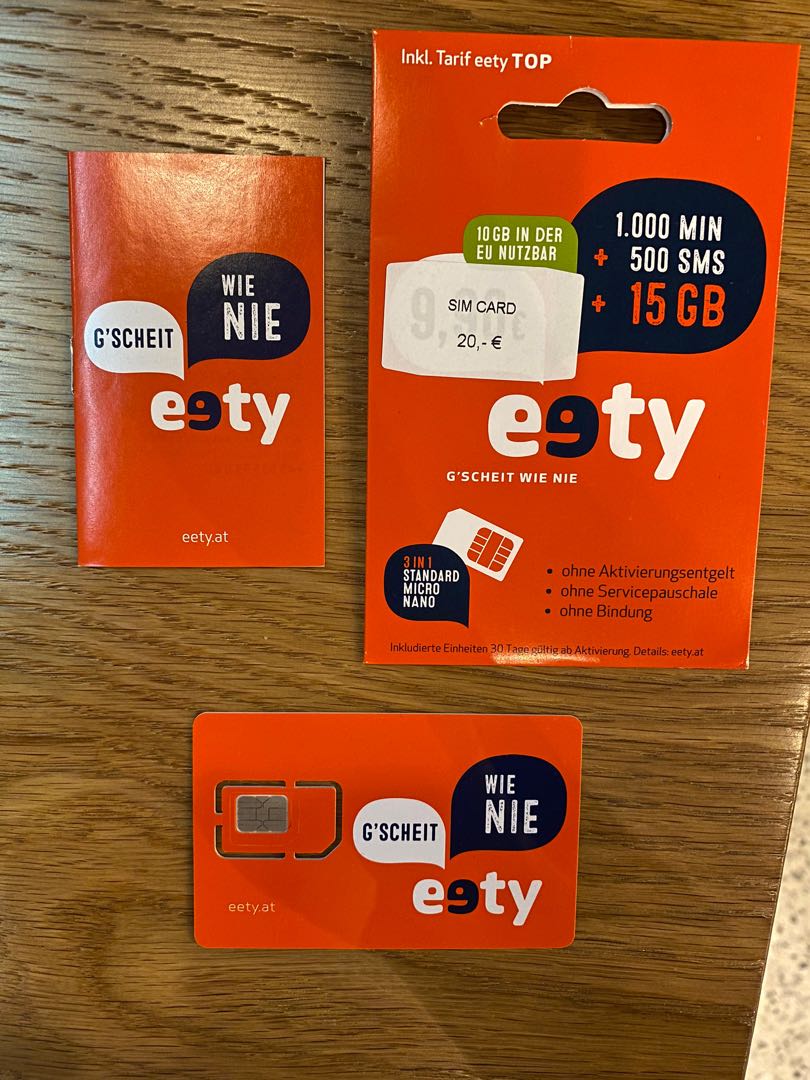 Austria SIM card, Mobile Phones & Gadgets, Mobile & Gadget Accessories