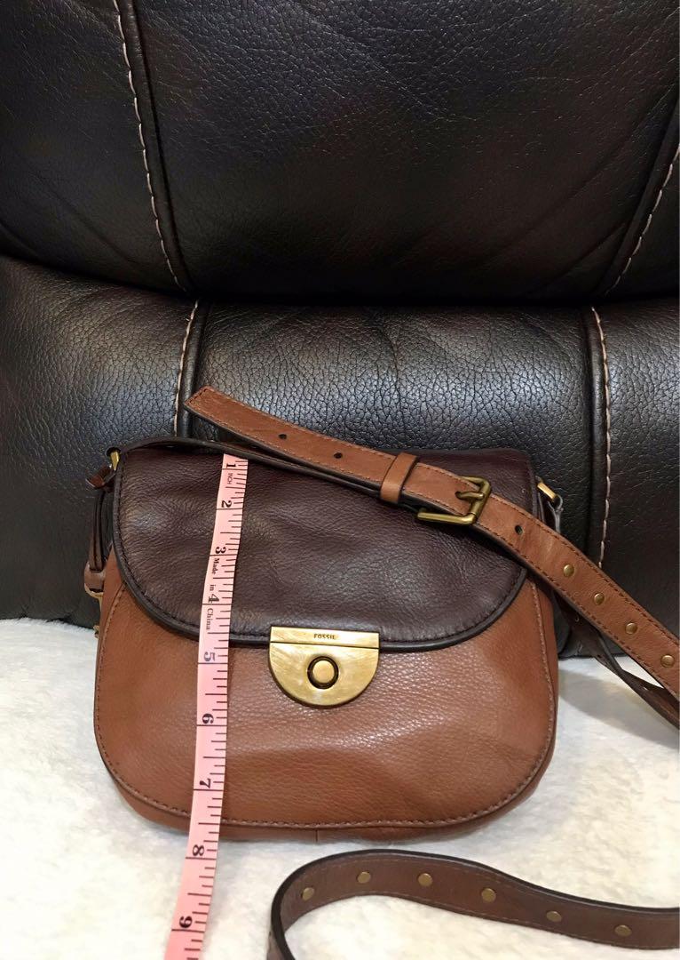 Authentic Fossil Emi Saddle Bag, Women's Fashion, Bags & Wallets, Cross