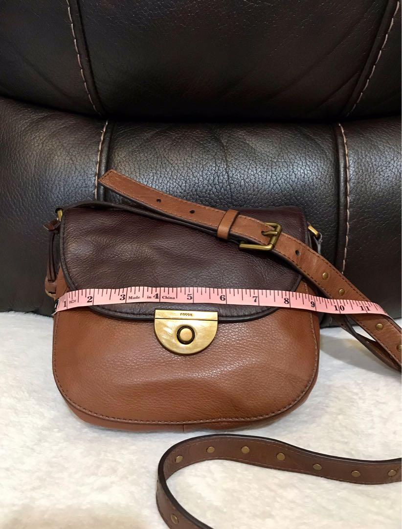 Authentic Fossil Emi Saddle Bag, Women's Fashion, Bags & Wallets, Cross