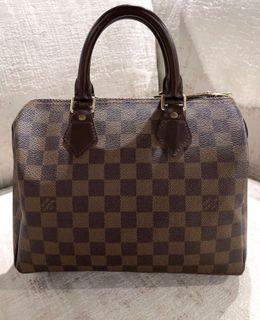 💯% Authentic LV Brown Damier Ebene Speedy 25 Shoulder Bag, Luxury, Bags &  Wallets on Carousell