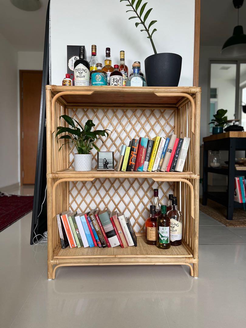 Bamboo Display Shelf Island Living, Furniture & Home Living