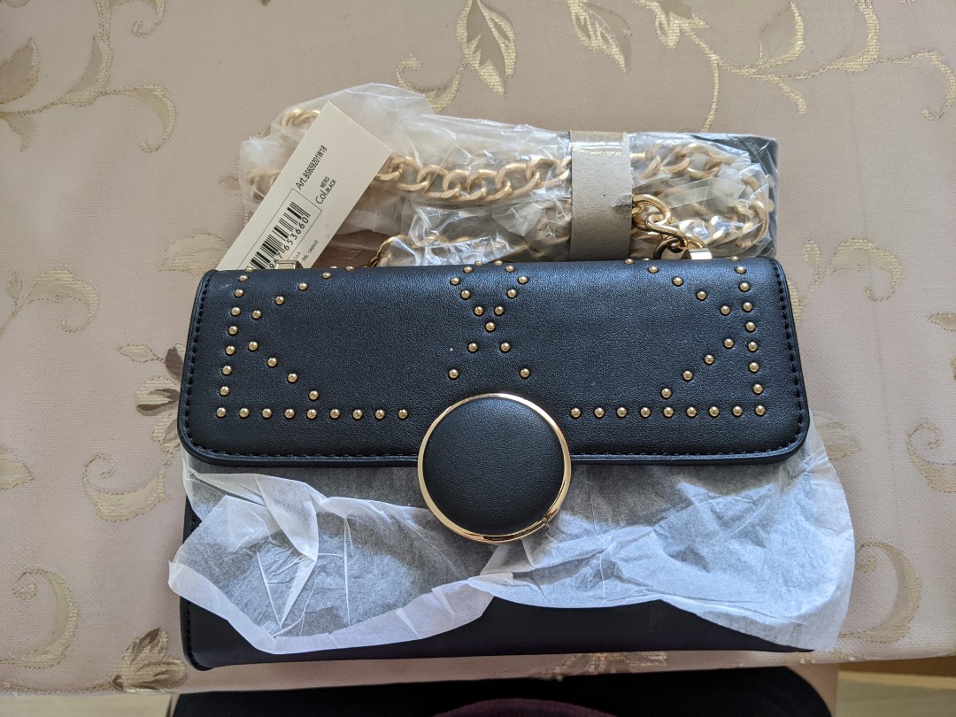 Black Studded Carpisa bag, Women's Fashion, Bags Wallets, Purses