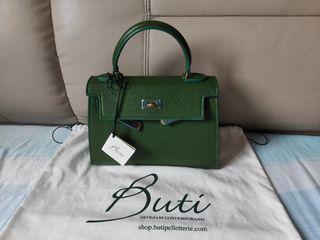 Buti Bag Mini Kelly White Croc Stamped, Luxury, Bags & Wallets on Carousell