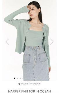 BNWT TCL Harper Knit Top in Ocean