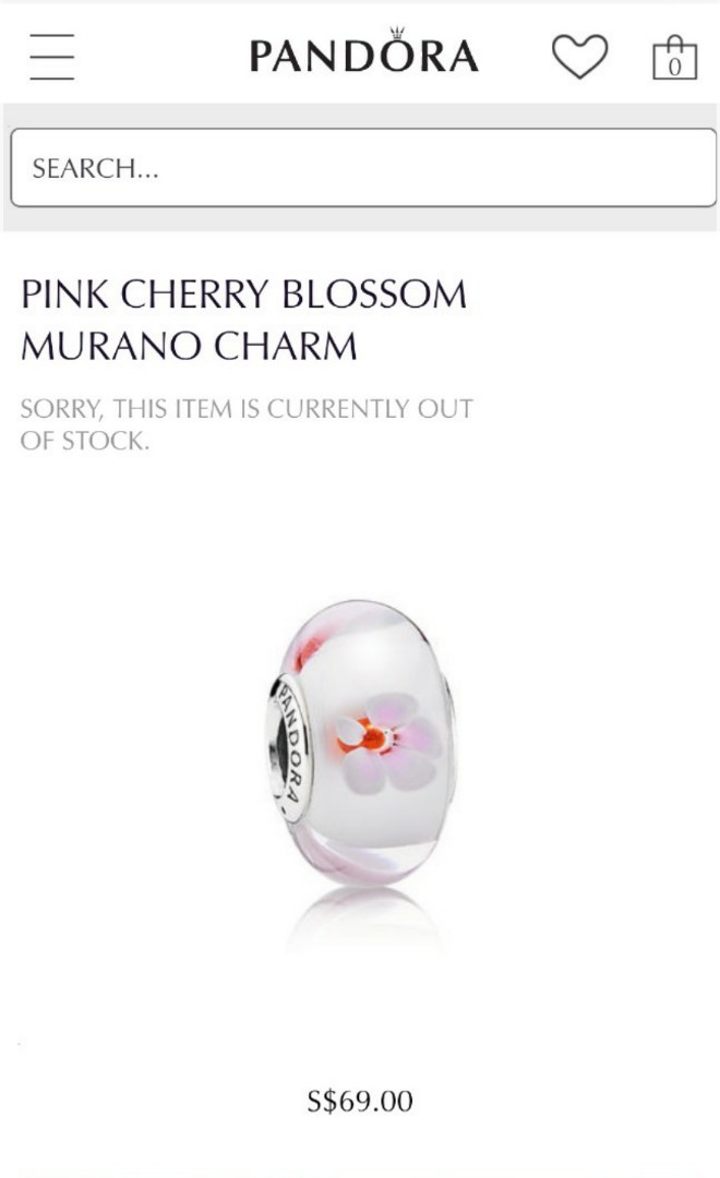 Brand New Authentic Pandora Murano Charm Women s Fashion