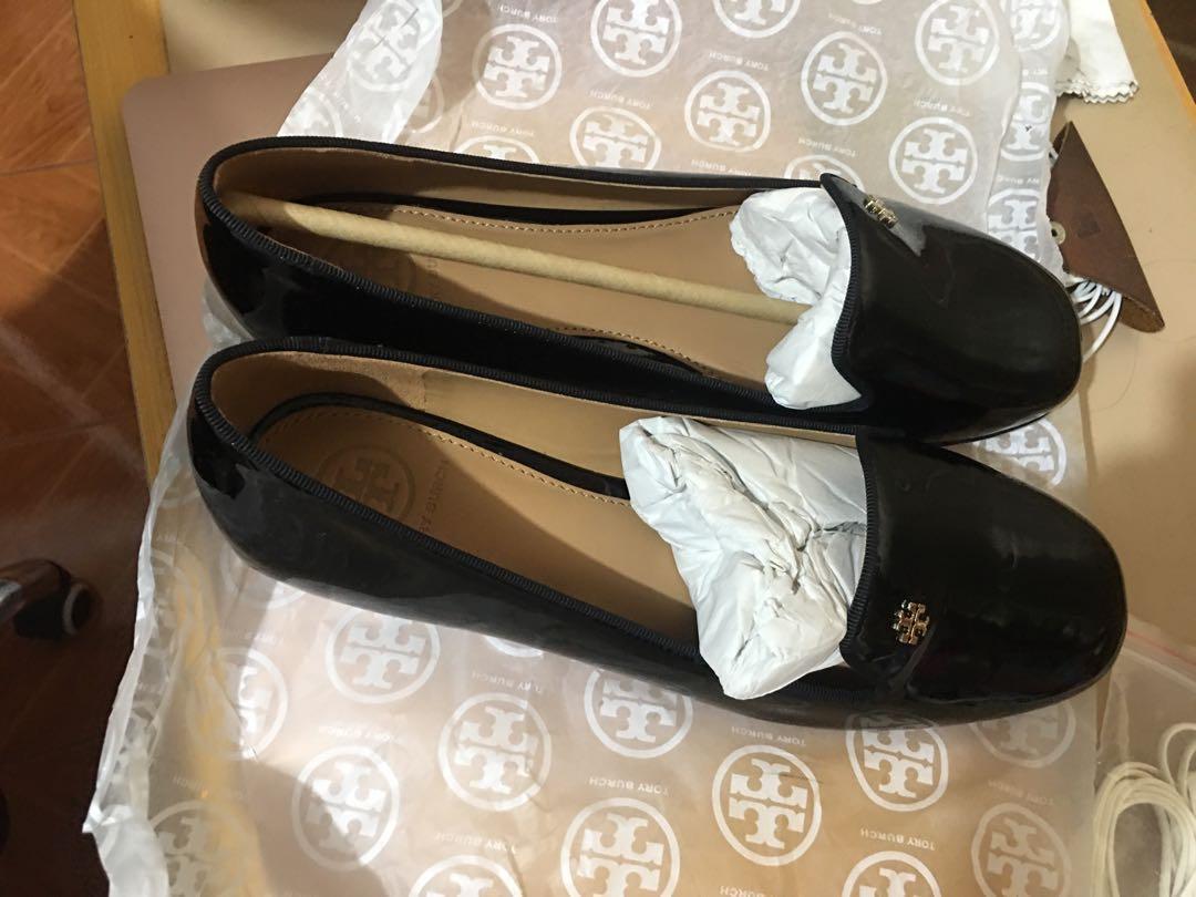 Brand new in box Tory Burch Samantha Smoking Slipper Patent Leather
