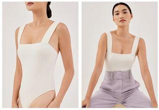 Brand New Love Bonito, Norah Square Neck Bodysuit (Medium)