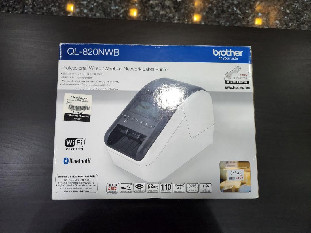 Brother QL-820NWB Wireless Network Label Printer, Computers ...