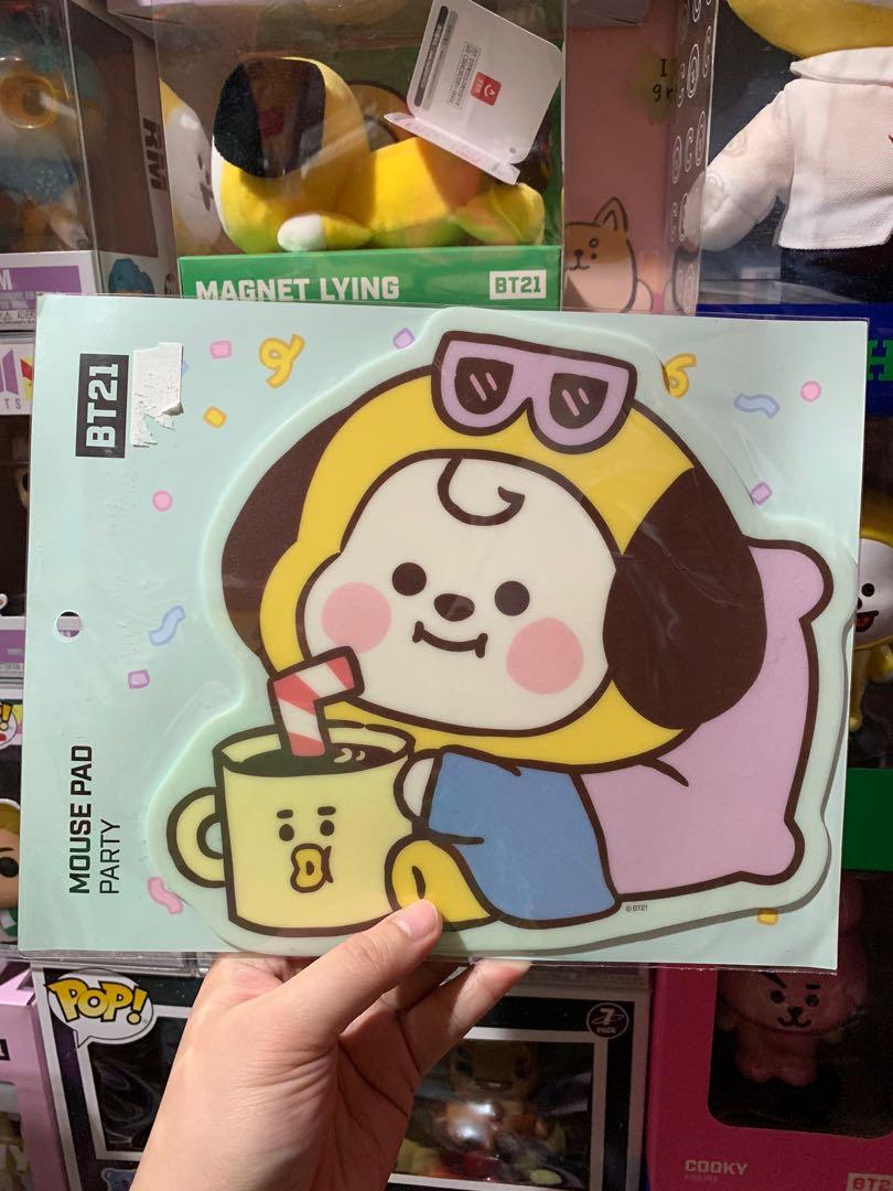 BT21 MOUSE PAD PARTY CHIMMY OFFICIAL, Hobbies & Toys, Memorabilia