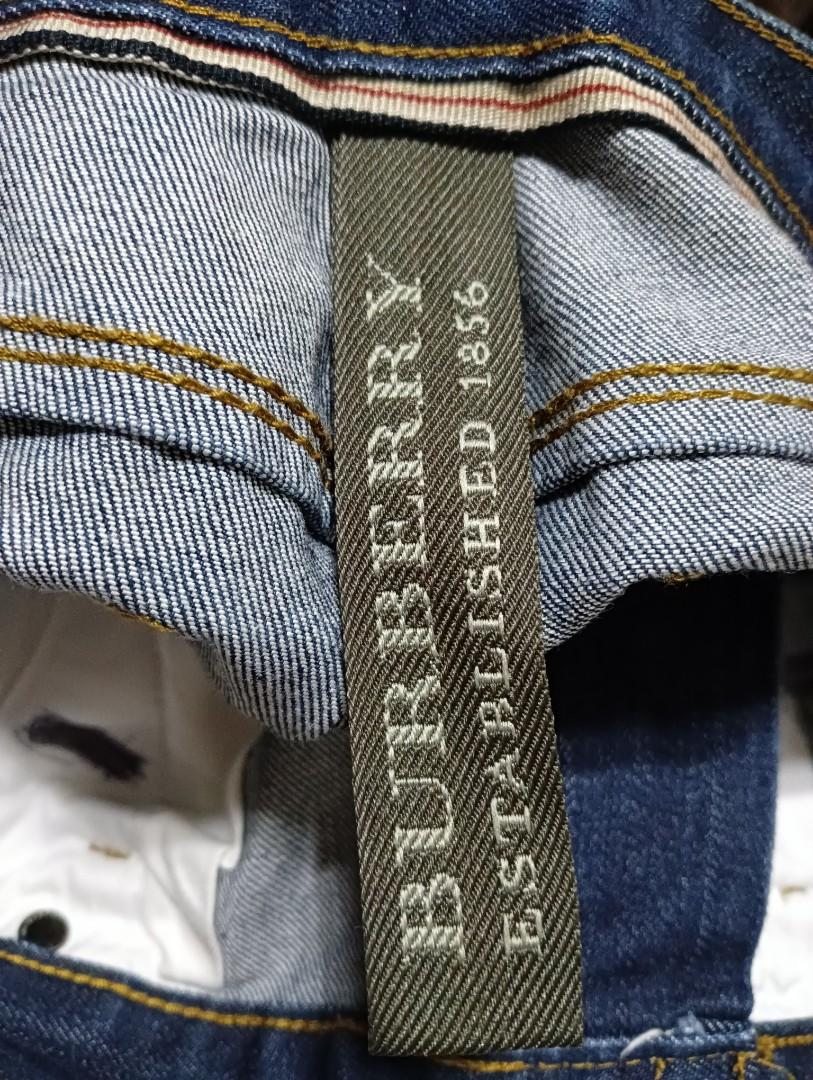 burberry grange straight leg jeans, Luxury, Apparel on Carousell