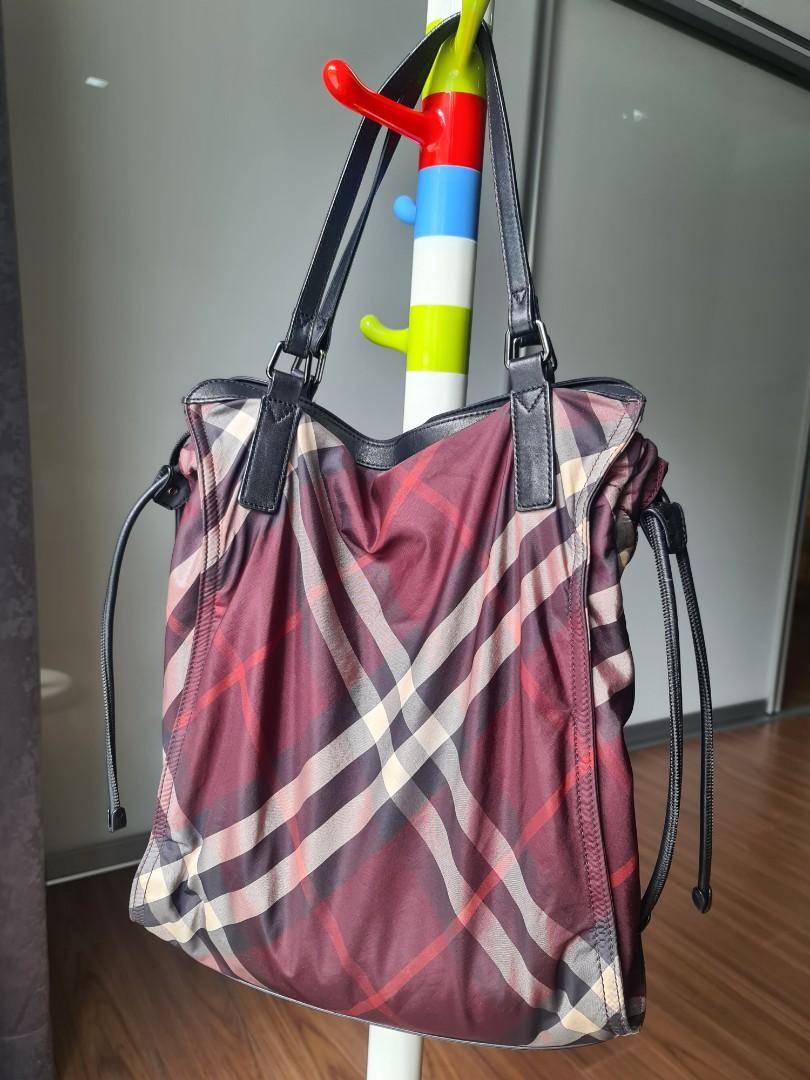 Burberry nylon shoulder top bag