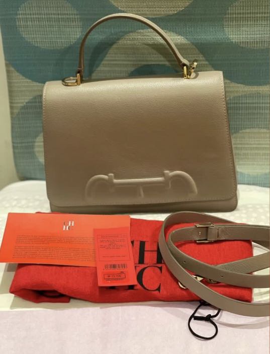Carolina Herrera Victoria Insignia Mini Crossbody Bag – The Orange