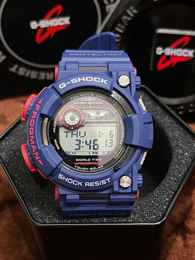G shock frogman hotsell navy blue
