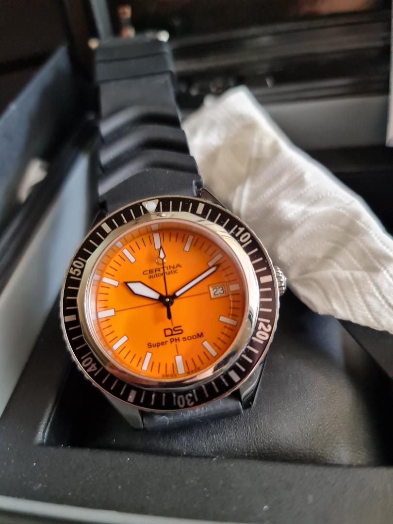 Certina orange diver deals