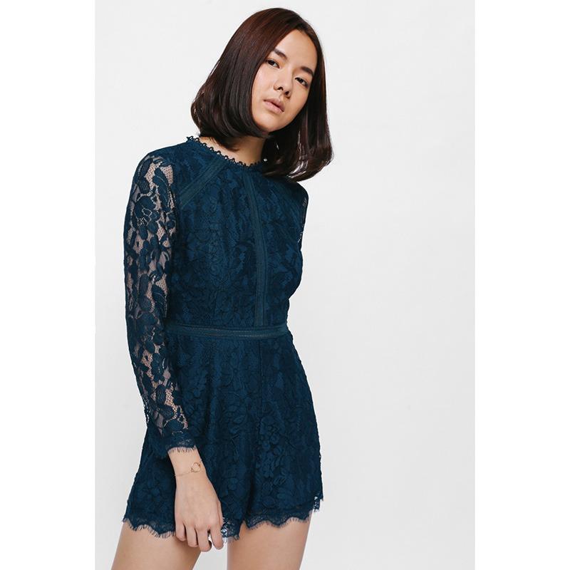 Like new love bonito lejael lace overlay playsuit romper dress