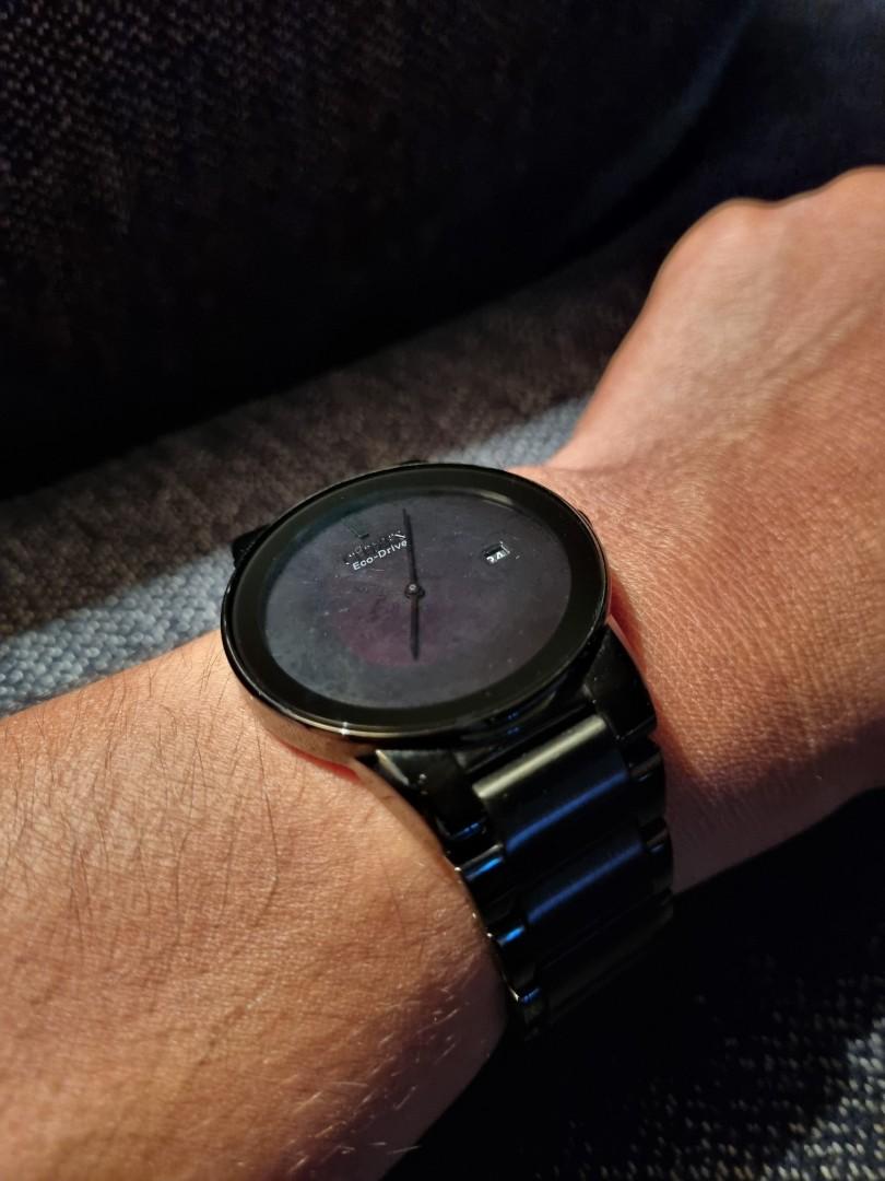 Citizen black eco discount drive solar powered watch