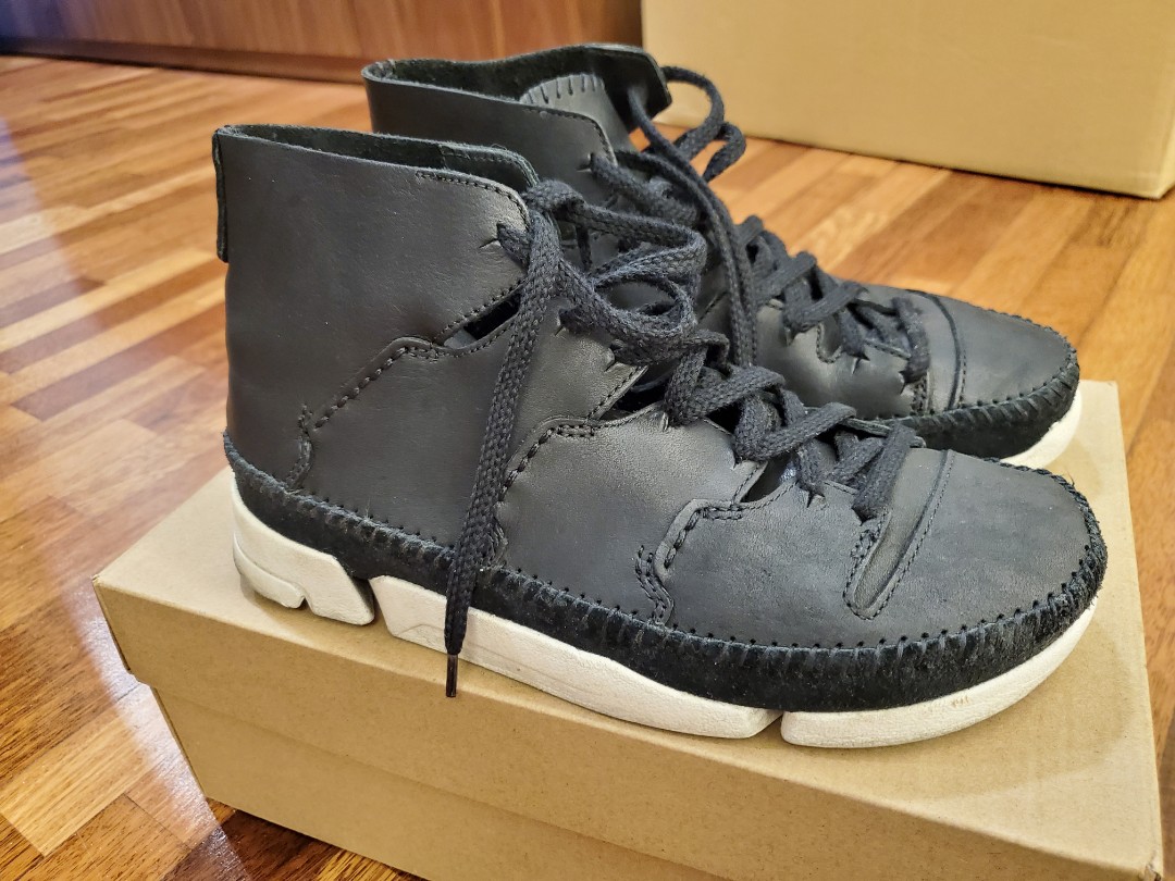 Clarks Trigenic Flow Leather Shoes Men s Fashion Footwear Casual shoes on Carousell