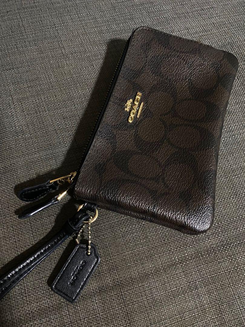 Coach two zipper wristlet outlet