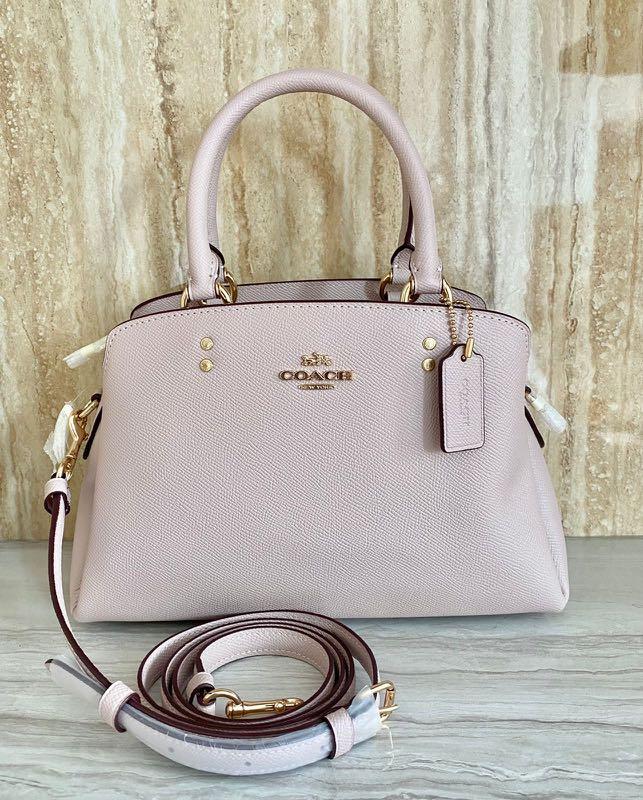 Coach Mini Lillie Carryall Washed Mauve Leather Bag