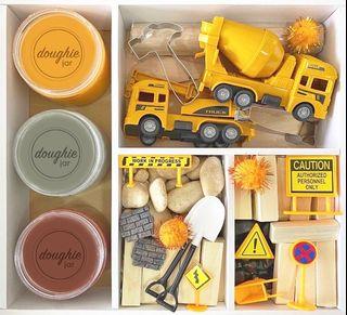 Construction Play Dough Kit Set | Montessori Educational Sensory Toy
