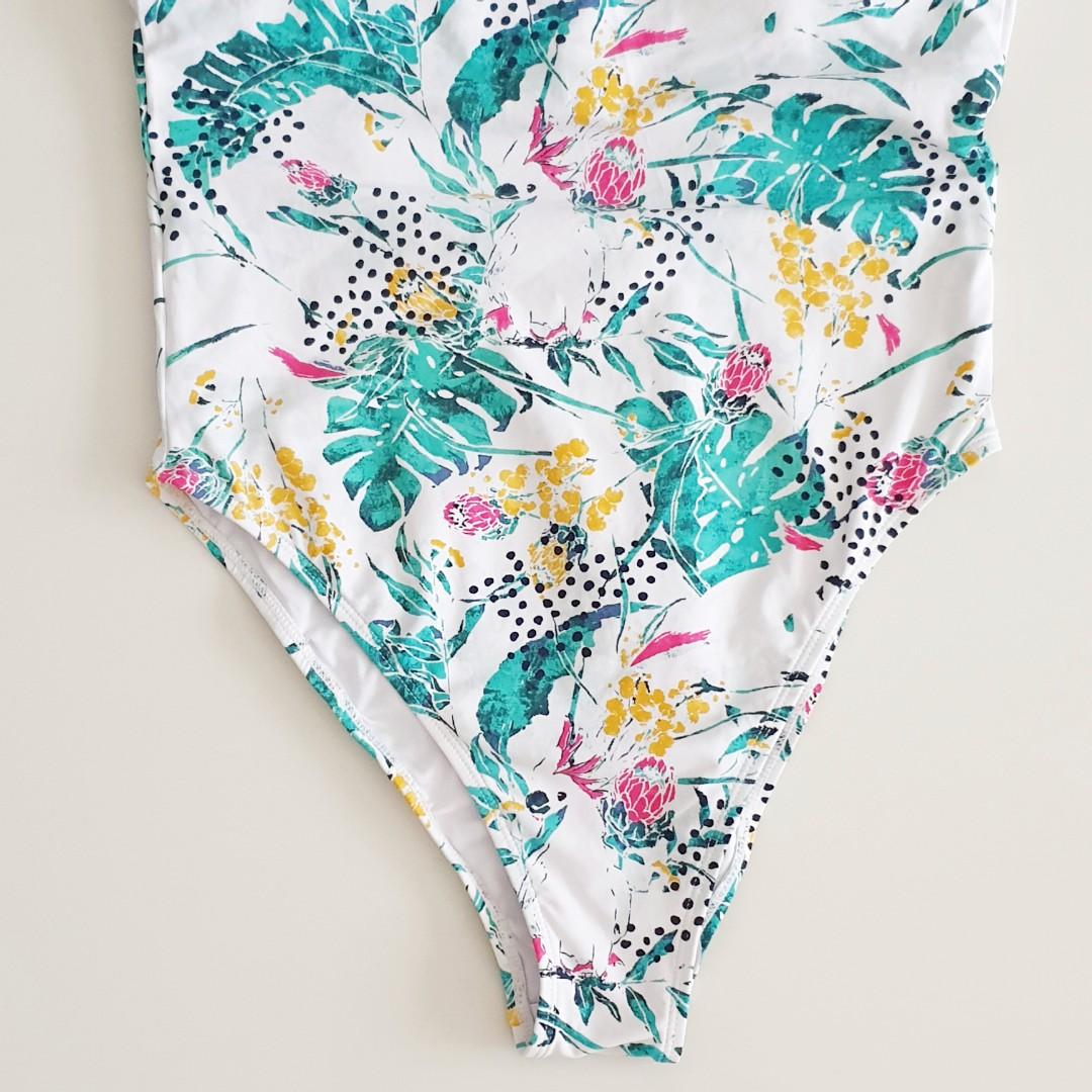 🆕️ Cotton On Body 1-piece Tropical Print Swimsuit Swim Wear Pool Beach  Straight Neck, Women's Fashion, Swimwear, Bikinis & Swimsuits on Carousell