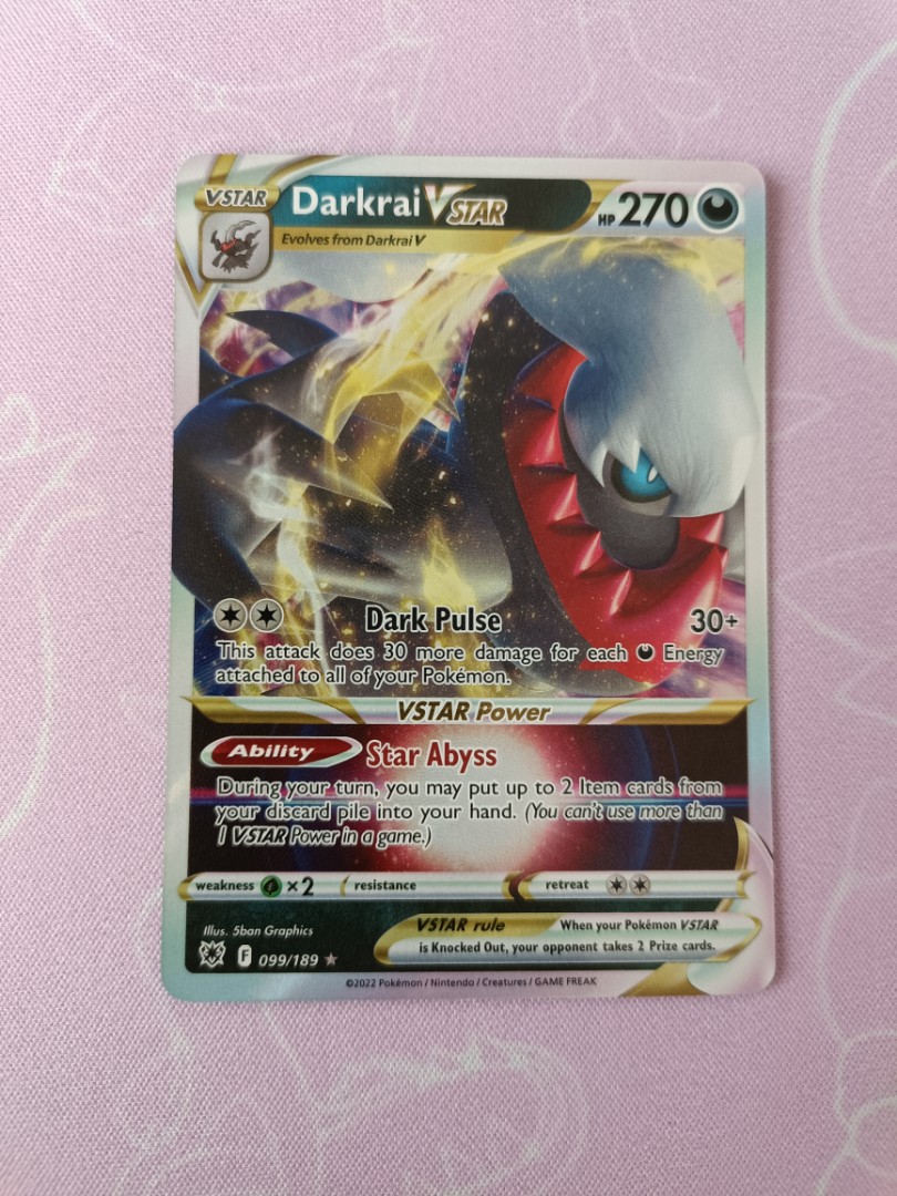 Darkrai Vstar (099/189) - Pokemon TCG Astral Radiance, Hobbies