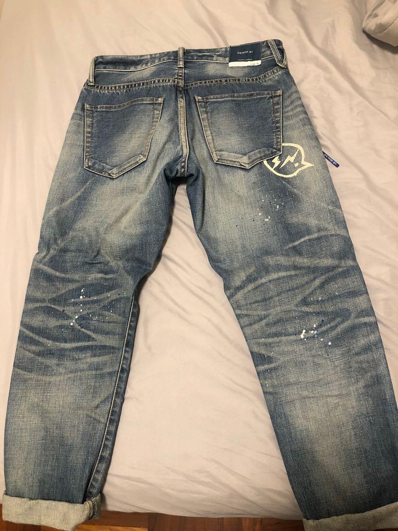 Denim by Vanquish & Fragment Jeans Size 30 - Wide Straight, 男裝