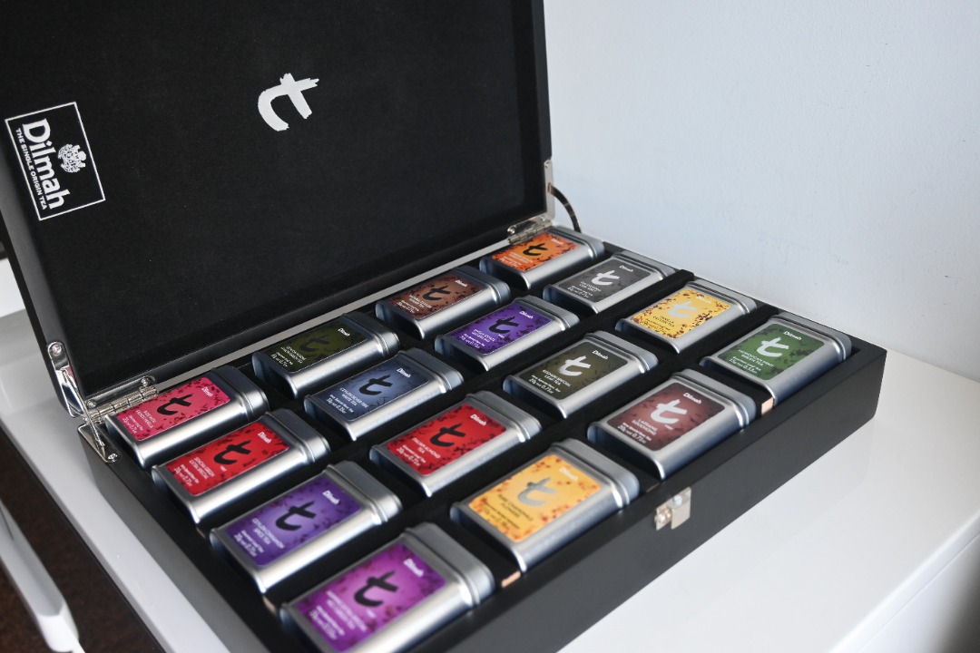 Dilmah Tea Luxury Wooden Presenter Gift Box t16 Mini Collection