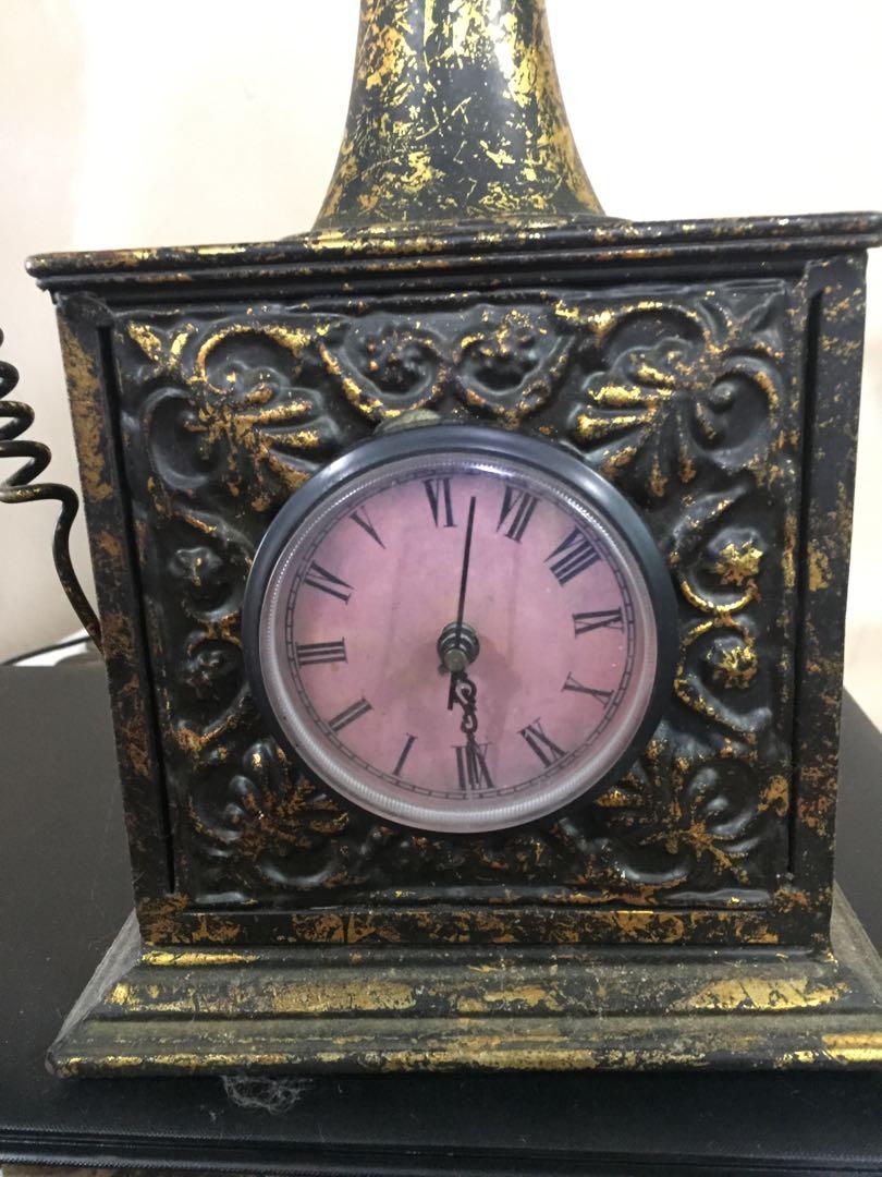 Display metal Telephone clock 12” (Category: Clocks) located in Manila. Submitted by feg39 (Listing ID 1174381784, Image 2). Description: Clock motor working but Minute hand is missing Location for pick up : Marulas, Valenzuela.