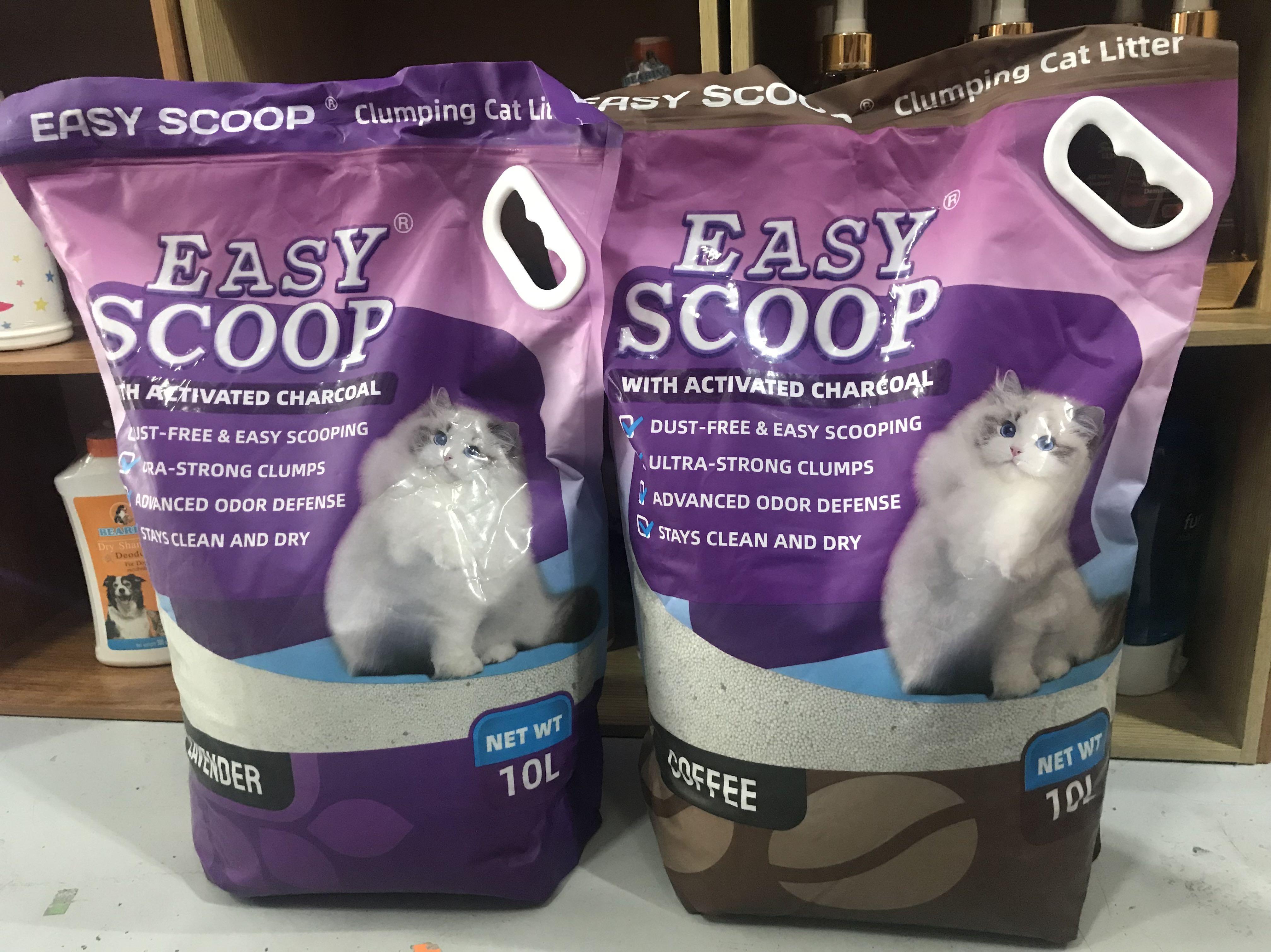 Easy scoop Activated Charcoal lavender or coffee (Category: Homes & Other Pet Accessories) located in Mandaluyong City. Submitted by andrebonn (Listing ID 1174503391, Image 1). Description: Easy scoop fine litter With activated charcoal P290 only 10L Pickup, walk-in, delivery available .