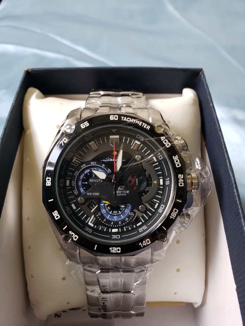 Casio Edifice Chronograph Red Bull Limited 45mm Stainless Steel