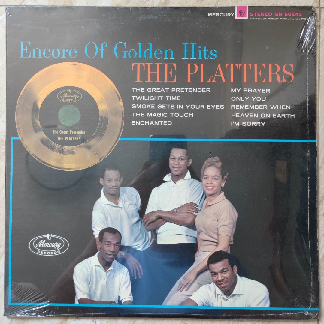Encore of Golden Hits The Platters 舊版黑膠唱片LP, 興趣及遊戲, 音樂樂器 & 配件, 音樂與媒體
