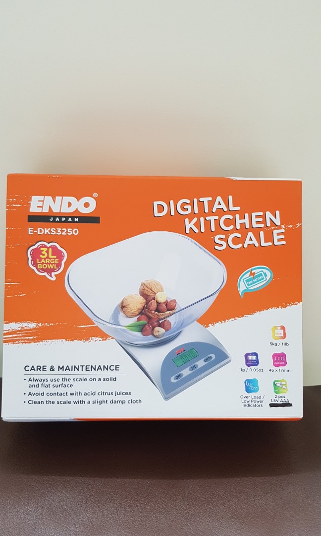 Endo Japan Digital Kitchen Scale, TV & Home Appliances, Kitchen
