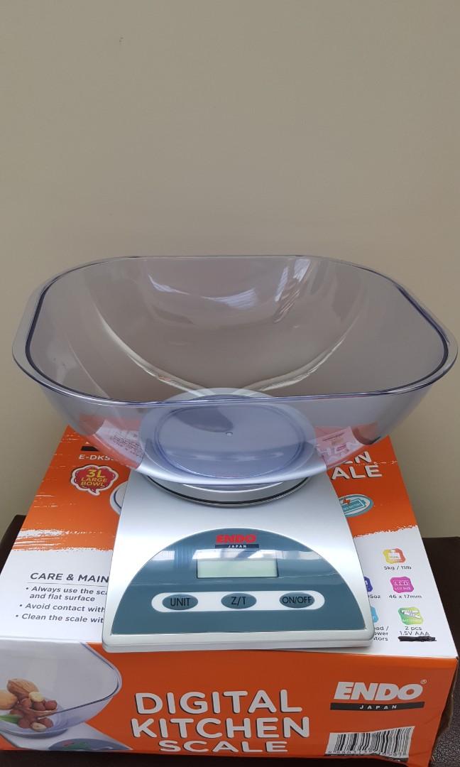 Endo Japan Digital Kitchen Scale, TV & Home Appliances, Kitchen