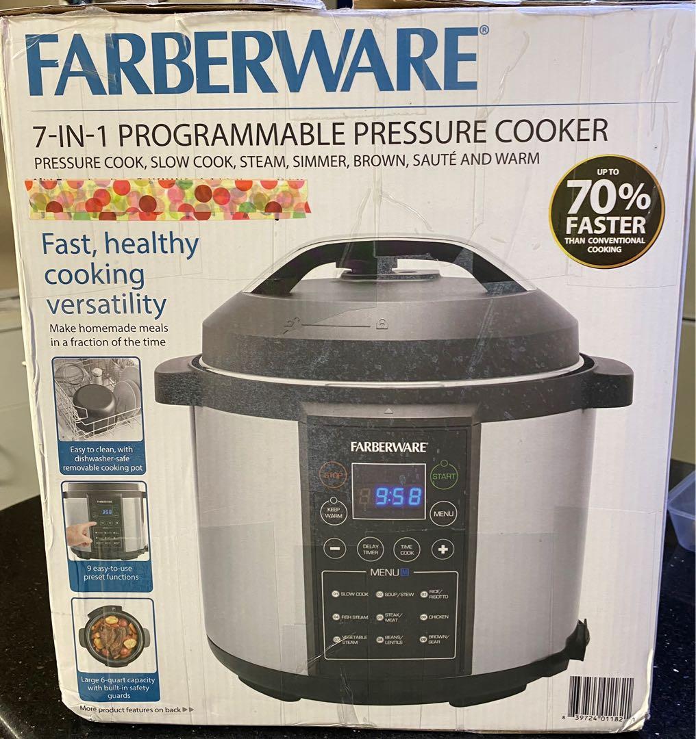 Farberware 7in1 Programmable Pressure Cooker, TV & Home Appliances
