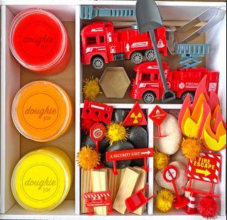 Firefighter Play Dough Kit Set | Montessori Educational Sensory Toy