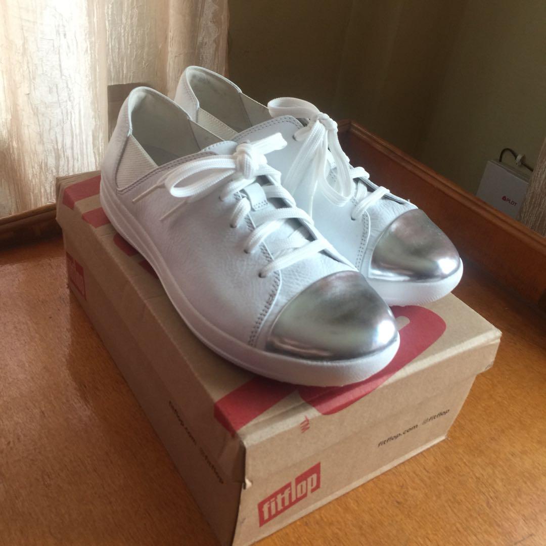 fitflop mirror toe trainers