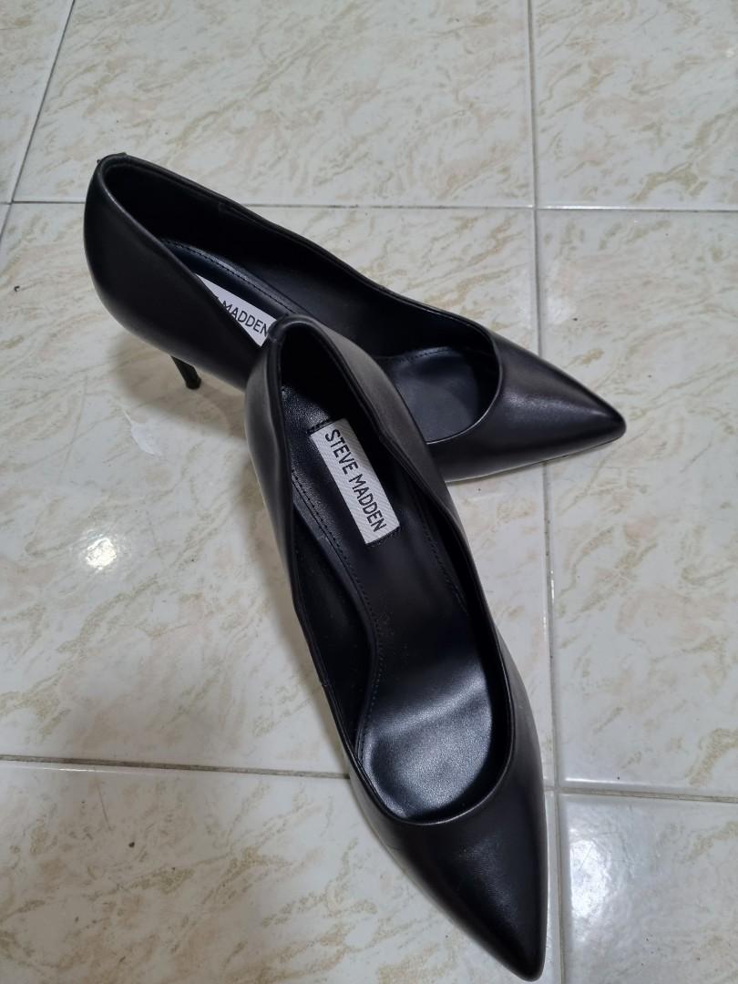 Formal black heels 4 inch Steve Madden Women s Fashion Footwear Heels on Carousell