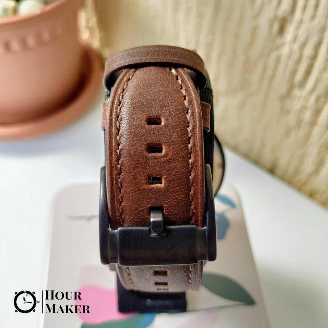 Fossil Grant Chronograph Brown Leather Watch, Men's Fashion, Watches