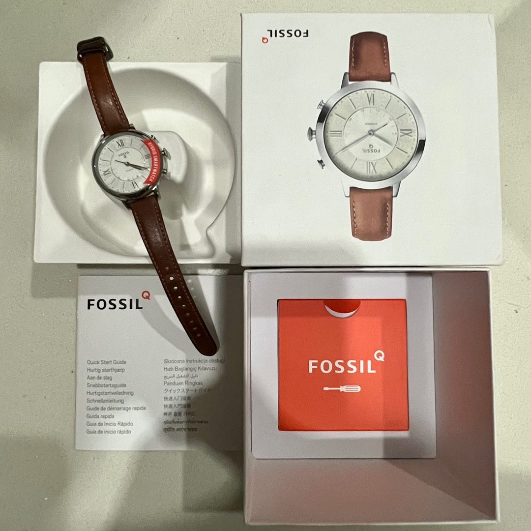 Hybrid smartwatch jacqueline luggage discount leather