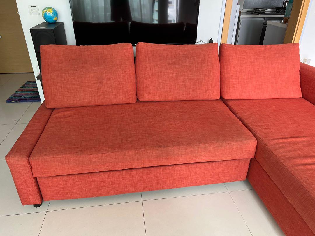 friheten corner sofa bed skiftebo brown