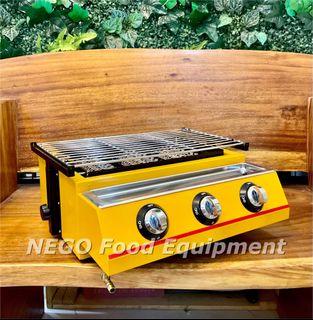 Gas BBQ Grill Smokeless Griller 3 Heads