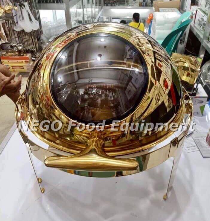 Gold Round Roll Top Chafing Dish (Category: Other Kitchenware & Tableware) located in Quezon City. Submitted by negofex (Listing ID 1174376873, Image 1). Description: For assistance and other inquiries, feel free to send us a message today! ✅100% Trusted Supplier for more than 5 years ✅ Competitive Price ✅ With 6 months warranty ✅ Items are available for pickup between 11am to 5pm subject to availability ✅ We allow COD on serviceable areas ✅ We s