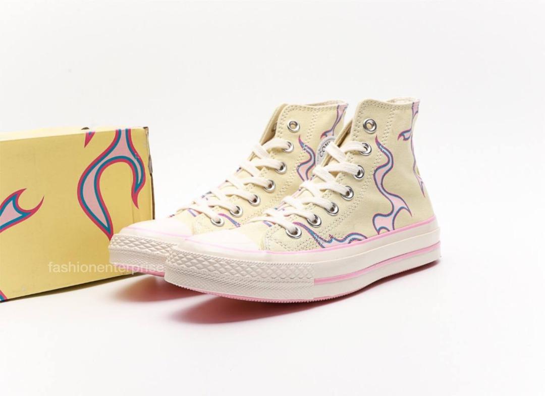 Golf Wang x Converse Chuck Taylor All-Star 70 Flames Pastel Yellow