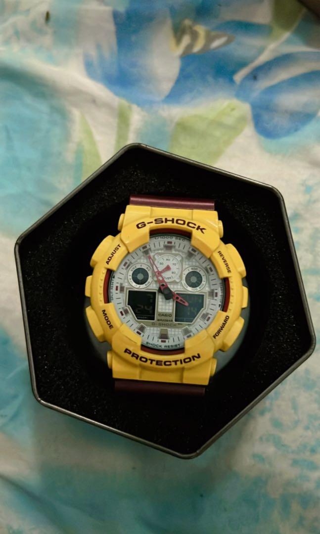 G Shock GA100cs Redskin
