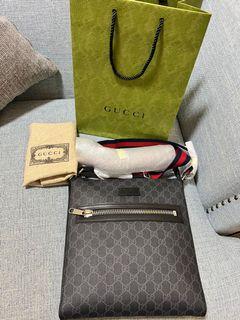 Gucci GG Black Messenger Bag for Men Brand New