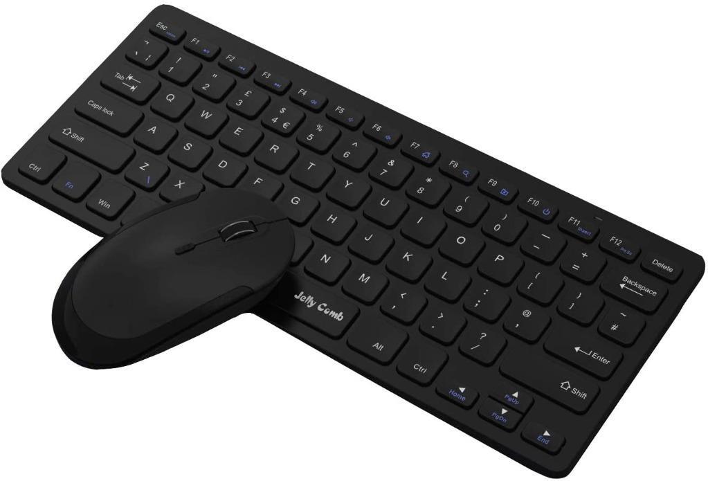 H3842 Jelly Comb Ultra Slim Keyboard and Mouse Combo, 2.4G Wireless Keyboard and Wireless Mice